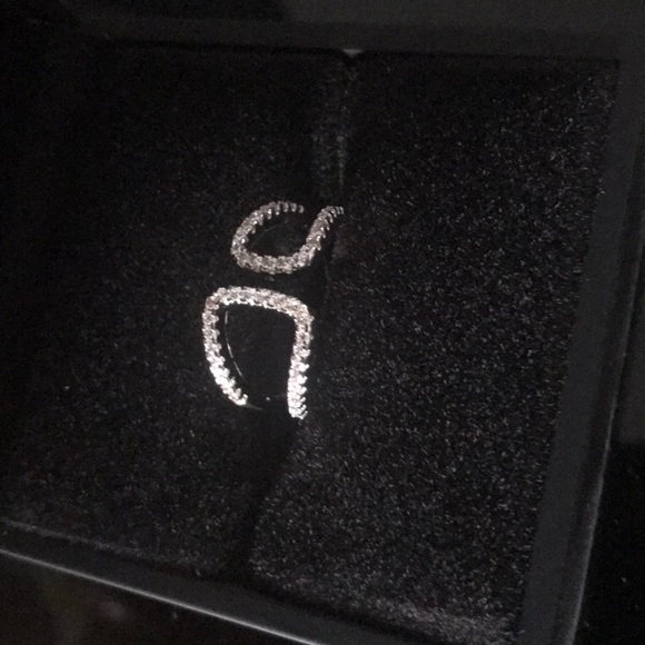 New .925 Sterling Silver open adjustable Ring - Picture 4 of 5